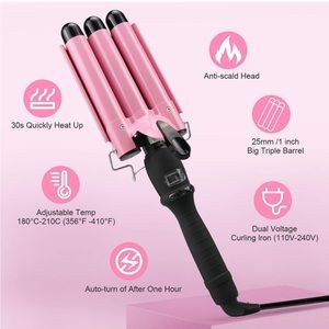 3 Barrel Curling Iron Hair Crimper